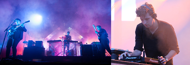 Jamie XX as DJ and in the XX