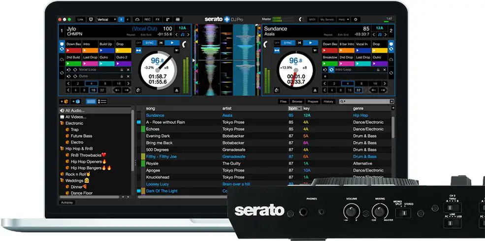 Serato DJ Pro and controller