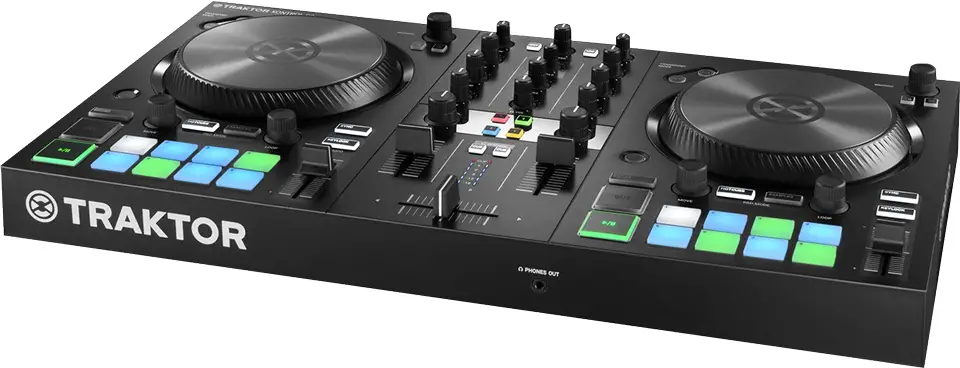 A good DJ controller for begineers is the Traktor S2 Mk3