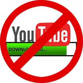 Don't download from YouTube logo